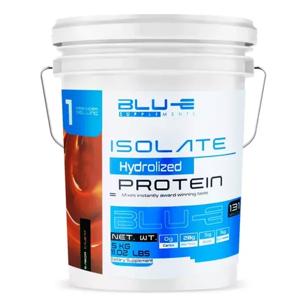 Proteína Whey Hidrolizada Isolate Blu-e De 5Kg Para 131 Servicios Sabor Cajeta