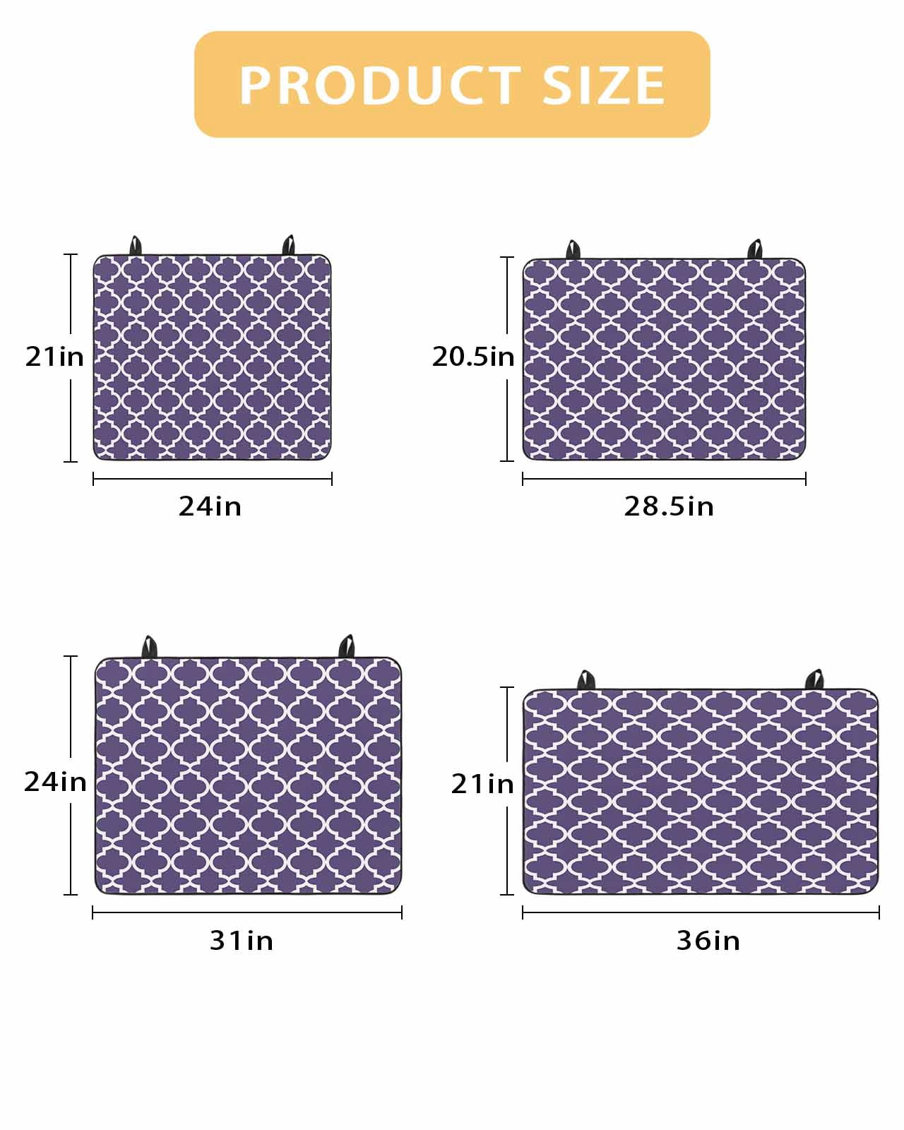 nqOlkjepod Large Induction Cooktop Protector Mat 28.5"x20.5", Purple Moroccon Stove Top Covers for Electric Stove, Country Chic Ethnic Minimalist Motifs Stove Burner Cover Mats Stove Cover