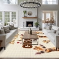 thumbnail image 3 of Cute Giraffe Large Area Rugs 6x9 ft Wildlife Animals Rustic Farmhouse Rustic Farmhouse Plaid Washable Rug Non Slip Indoor Carpet Absorbent Floor Mat for Living Room Bedroom Dining Room, 3 of 9