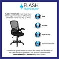 thumbnail image 5 of Emma + Oliver High Back Black Mesh Ergonomic Office Chair with Black Frame and Flip-up Arms, 5 of 16