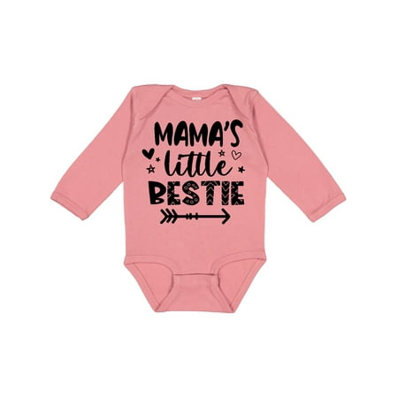 

Inktastic Mama s Little Bestie with Arrow and Hearts Gift Baby Boy or Baby Girl Long Sleeve Bodysuit