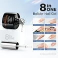 thumbnail image 5 of modelones Nail Dehydrator and Primer & Builder Nail Gel, 3Pcs Prep Dehydrate & Bond Primer Clear Gel Builder Polish Base Coat for Strengthener Apex Building, LED Lamp Cured 10ml Home DIY Salon, 5 of 9
