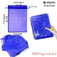 thumbnail image 2 of Allgala 100 Count Orangza Gift Party Favor Bags with Drawstring-6x8 Inch-Blue-PF53306, 2 of 2