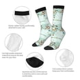 thumbnail image 3 of KLL World Travel Map Print Cool Socks Men's Women's Crew Socks Funny Crazy Novelty Stockings, 3 of 6