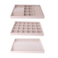thumbnail image 1 of 3 Piezas de Joyería de Beige Pendiente de Exhibición Organizador Caja Bandeja Vitrina Yuyangstore Bandeja de la joyería del terciopelo, 1 of 8