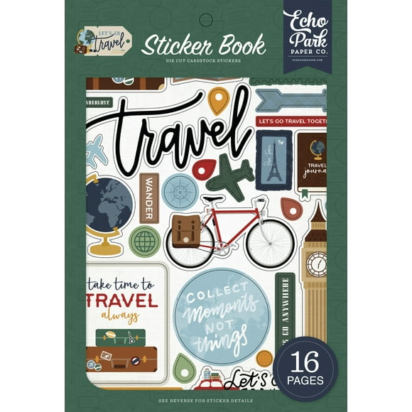 Echo Park Sticker Book-Let'S Go Voyage GT310029