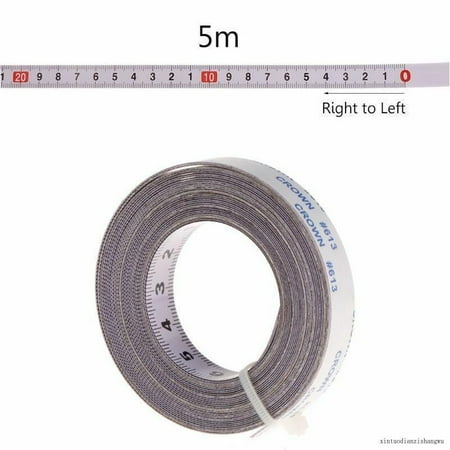 

5M Self Adhesive Miter Saw Track Miter Tape Measure Backing Metric Steel Ruler