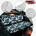 thumbnail image 6 of Uorisanigo UTV Seat Covers Anti-Slip Black Blue Camo UTV Bench Seat Cover Set for Kawasaki Mule 3000 3010 3020 4000 4010 2001-2023 2025 Padded Protector for Mule Seats Accessories Parts, 6 of 7