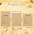 thumbnail image 4 of 200 Sobres de Semillas de Papel Kraft MarróN de 3,54 X 2,36 Pulgadas, Sobres de Paquetes de Semillas Resellables y Autosellantes, 4 of 7