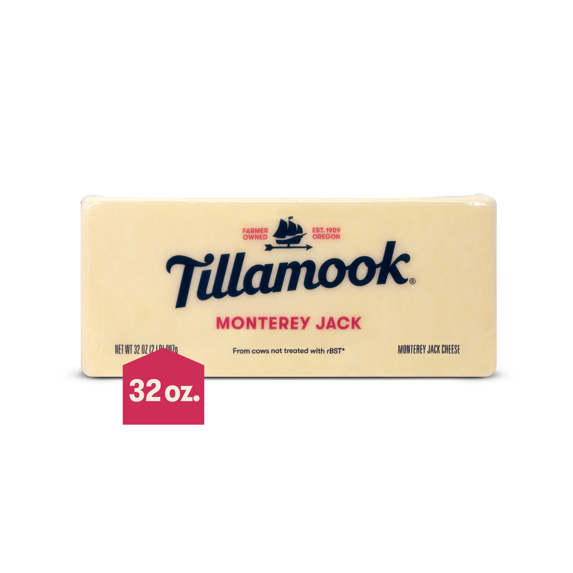 Tillamook Monterey Jack Cheese Block, 2 lb