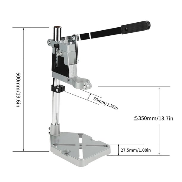 Benchtop Drill Presse, Aluminum Drill Stand, HeavyDuty Base For Hand