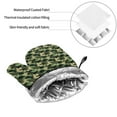 thumbnail image 6 of Daiia Camouflage Dinosaur Pattern Oven Mitts and Pot Holders 4 pcs Set,High Heat Resistant 500 Degree Extra Thicken Long Kitchen Cotton Oven Glove, 6 of 6