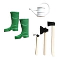 thumbnail image 2 of Juego de 5 Mini Botas de Lluvia, Lata de Agua para Decoración de Escena DIY de 1:12, 2 of 9