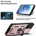 thumbnail image 5 of Xilaimitoo for Samsung Galaxy S21 FE Case, Samsung S21 FE 5G Case with Slide Camera Cover, Full Body Military-Grade Phone Case with Kickstand for Samsung S21 FE, Rose Gold, 5 of 7