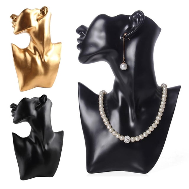 2 Unids/pack Femenino Grande Colgante Que Se Muestra Soporte de Maniquí Soporte de Joyería Sharpla Maniquí de exhibición de collar