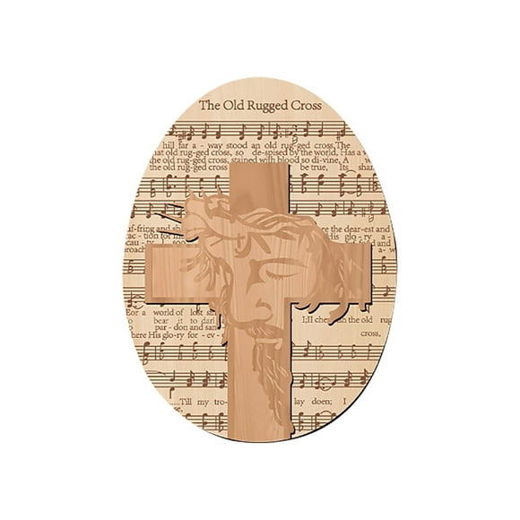 Exquisite Wooden Easter Egg - A Centerpiece for Catholic Easter Celebrations, Ideal for Tiered Trays, Church Shelves, and Desks