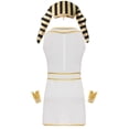 thumbnail image 6 of Sxiwei Men's Egyptian King Halloween Dress up Costume Ancient Pharaoh Robe Snake Head Cuffs Uniform White M, 6 of 7