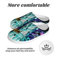 thumbnail image 6 of Yiaed New York City Print Slippers Fuzzy Warm Cozy Slippers Non Slip House Slippers For Indoor Outdoor Slippers House Slippers-13, 6 of 7