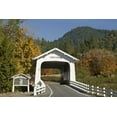 thumbnail image 2 of Paulson, Don 32x23 Gold Ornate Wood Framed with Double Matting Museum Art Print Titled - OR, Cottage Grove Grave Creek Covered Bridge, 2 of 4