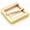 Gold, variant on 2pcs 1 Inch Belt Buckle Single Prong Buckles Square Belt Leathercraft Accessories SC27 (Silver)