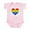 Petal Pink, variant on CafePress - Proud Love Infant Creeper - Baby Light Bodysuit, Size Newborn - 24 Months