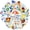 1A-35pcs, variant on 35pcs Tropical Stickers Beach Vacation Ocean Stationery Stickers for Phone Luggage Laptop
