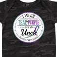 thumbnail image 4 of Inktastic Suicide Prevention- I Wear Teal and Purple for My Uncle Boys or Girls Baby Bodysuit, 4 of 5
