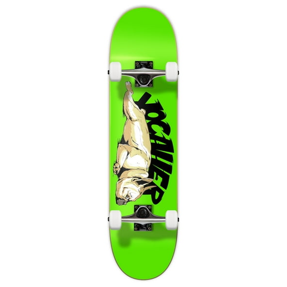 Yocaher Professional complete 7.75" Skateboard w/7Ply Maple Deck, Black Widow Premium Grip Tape, Aluminum Alloy Truck, ABEC-9 Bearing (Complete 7.75" Lazy French Bulldog)
