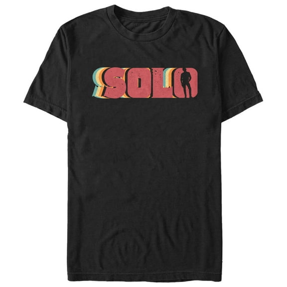 Men's Solo: A Star Wars Story Retro Solo Name Graphic Tee Black X Large