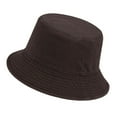 thumbnail image 4 of Bucket Hats Summer Outdoor Bucket Hat For Women Men Sun Wide Brim Foldable Lightweight Breathable Casual Fashionable Travel Beach Hats Brown One Size, 4 of 4