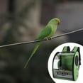 thumbnail image 3 of Portable Bird Backpack Shoulder Bag Non-Slip Bottom Cushion Pet Knapsack Carrier Green, 3 of 8