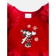 thumbnail image 2 of Disney Minnie Mouse, Infant & Toddler Girls Holiday Glitter Mesh Ballerina Dress, Sizes: 12M–5T, 2 of 3