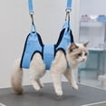 thumbnail image 5 of GOFLIC Cat Grooming Sling Hanging Restraint Bag, Breathable Pet Suspended Bed for Bathing Nail Trimming, Soft Cloth Comfortable Care Sling for Home Salon, 5 of 6