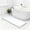 Grey and White, variant on Long Cute Scalloped Bathroom Rugs Runner, Fun CandyPink Plush Microfiber Scallop Bath Mats Non Slip Washable Quick Dry Absorbent, Rug Carpet for Bathtub Sink Laundry Room Bedroom, 24x59
