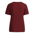 thumbnail image 3 of Tops for Women Trendy Womens Tops 3/ 4 Sleeve Loose Tee Shirts Women plus Girl Warm plus Size Long Sleeve Tee Athletic Shirts Top M Womens Elbow Length Plain Full for XL, 3 of 6