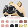 thumbnail image 4 of 2Pcs Cat Ears Helmet Decoration Motorcycle Electric Stickers Decor Accesso I9G6, 4 of 7