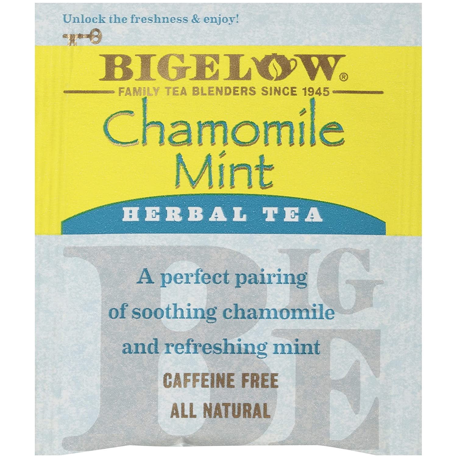 Bigelow Tea Herbal Tea Caffeine Free Chamomile Mint -- 20 Tea Bags Pack of 4