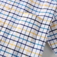 thumbnail image 4 of Chemises Oxford 100% pur coton pour hommes, chemise à carreaux à manches longues, rayée, BusinessTartan, rouge, vêtements de styliste, 4 of 4
