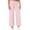 Pink, variant on Jgppe Women's Striped Casual Pants Comfort High Waist Ankle Length Wide Leg Home Pants