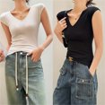 thumbnail image 4 of KYAIGUO Womens Spring Sleeveless Tank Tops Summer Basic Tees Shirts S-3XL, 4 of 8