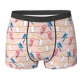 thumbnail image 6 of Men's Boxer Briefs, Cute Colorful Parrot Soft Comfy Mens Underwear Boxer Briefs Breathable With Widen Waist, 6 of 7