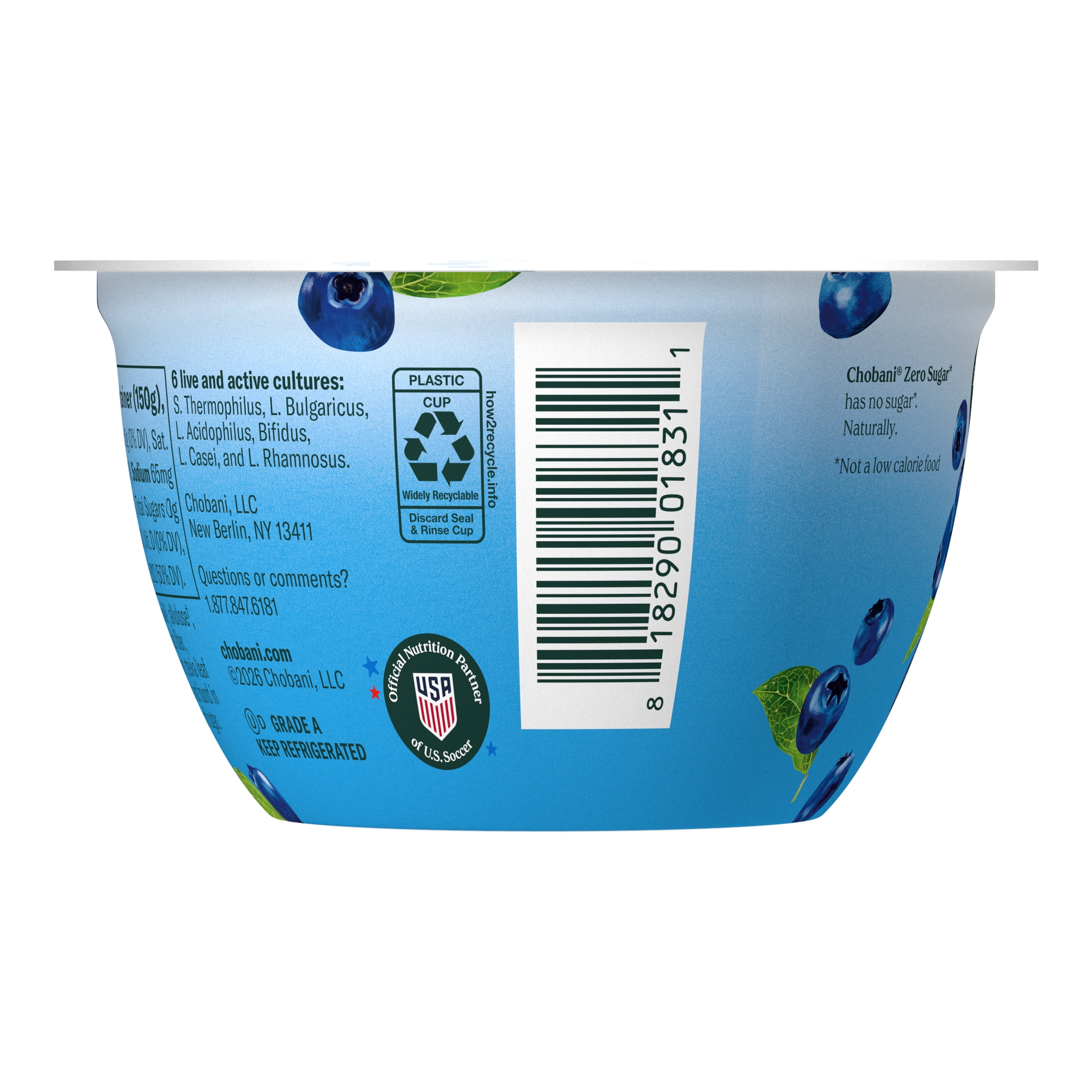 Chobani Zero Sugar Blueberry
