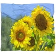 thumbnail image 4 of DESIGN ART Designart 'Beautiful Sunflowers View' Floral Throw Blanket, 4 of 5
