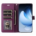thumbnail image 3 of FOXDOCK Funda tipo Cartera para OPPO Reno 14 5G – Cubierta de Cuero PU con Múltiples Ranuras, Bolsillo para Efectivo y Correa de Muñeca, 3 of 6