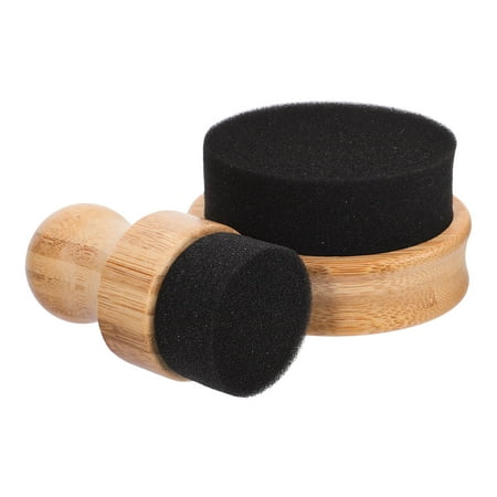 WORGEOUS 2-Pack Oil Wax Applicator Brushes with Mineral Oil for Wooden Cutting Boards Utensils Furniture Spatulas and Spoons