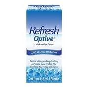 Refresh Optive Lubricant Eye Drops, Sterile, 0.5 Fl. Oz (Pack of 1)