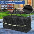 thumbnail image 4 of Sac de Rangement pour Coussins de Meubles de Patio Extérieur en Tissu Oxford 210D Robuste avec Poignée et Fermeture Éclair Imperméable Anti-Poussière Protection UV (L-68 X 30 X 20 Pouces), 4 of 11