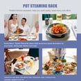 thumbnail image 6 of UPOUART 1Pc Plated Silver Stainless Steel Steamer Stand with Heavy Duty Stable Design for Kitchen, 6 of 6