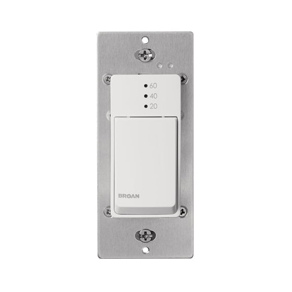 Broan-Nutone Exhaust Fan Timer,9 A,White,120 V CD60W