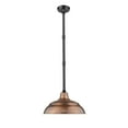 thumbnail image 2 of Millennium Lighting  14" Warehouse Shade with Stems & Canopy in Multiple Finishes Satin Black Black Satin, 2 of 5